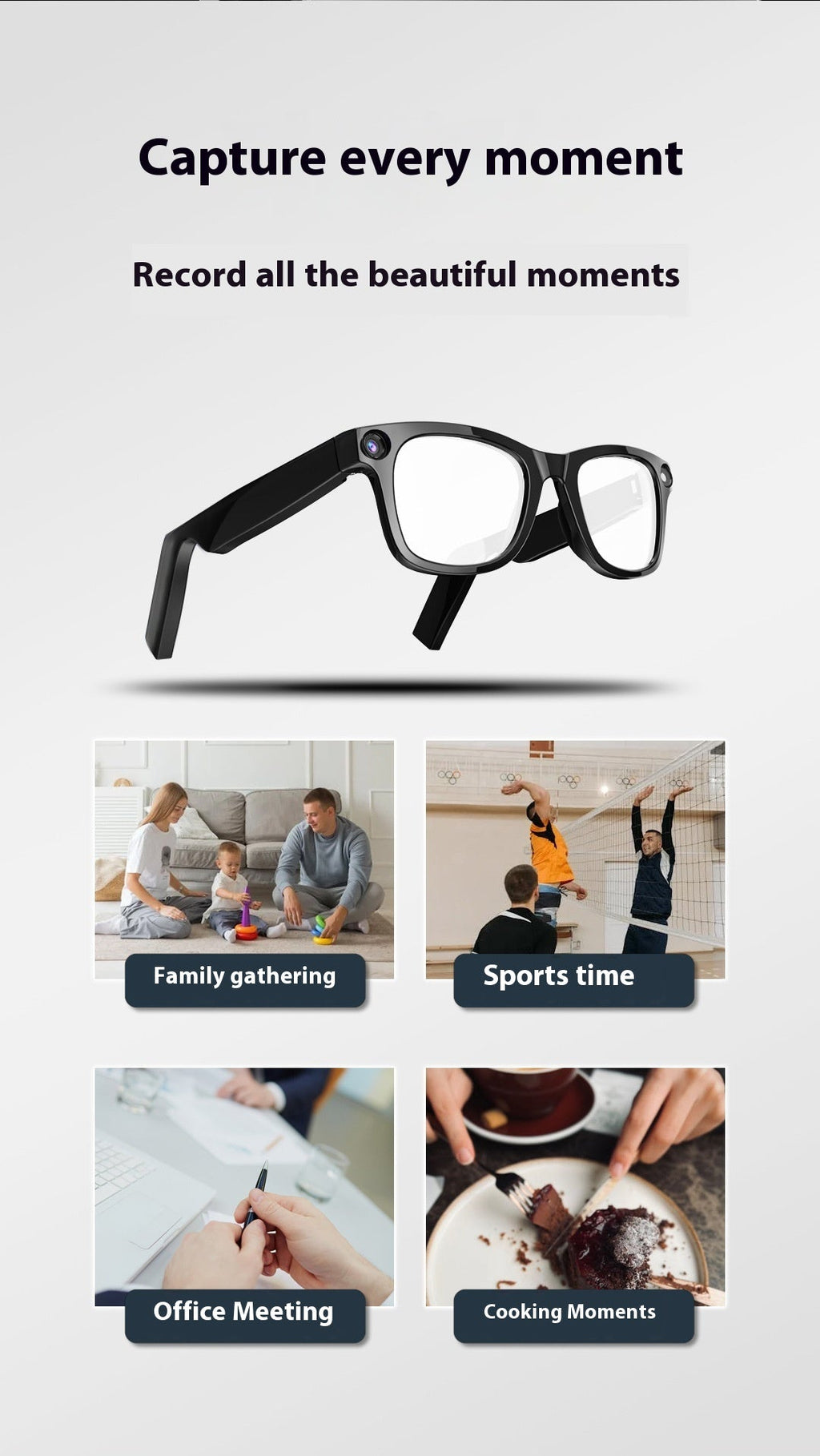 AI Camera Smart Glasses Stashed cav