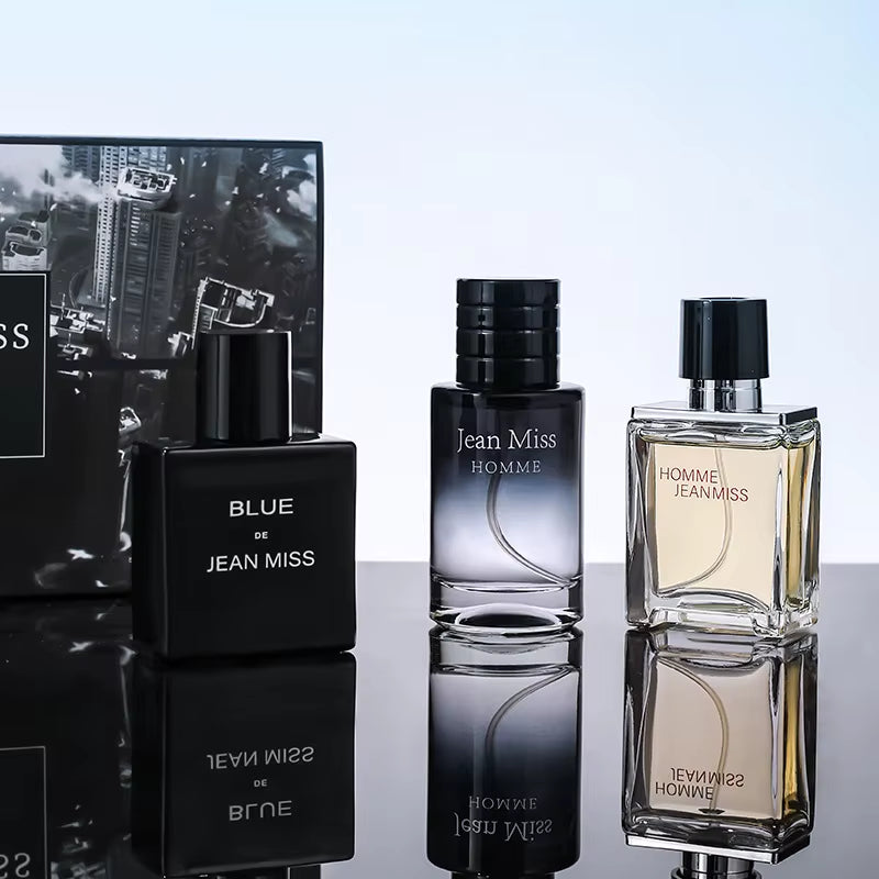 Men Perfume Hombre Gift Box 3Pcs Set Perfumes Pheromone Cologne Long Lasting Fragrance Floral Woody Scented Eau De Parfum Spray