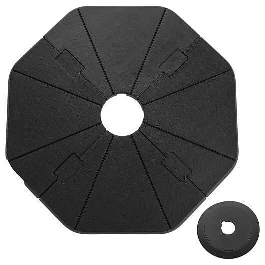 4-Piece Fillable Umbrella Base Stand for Garden Yard Poolside - Stashed cav