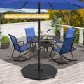 4-Piece Fillable Umbrella Base Stand for Garden Yard Poolside - Stashed cav