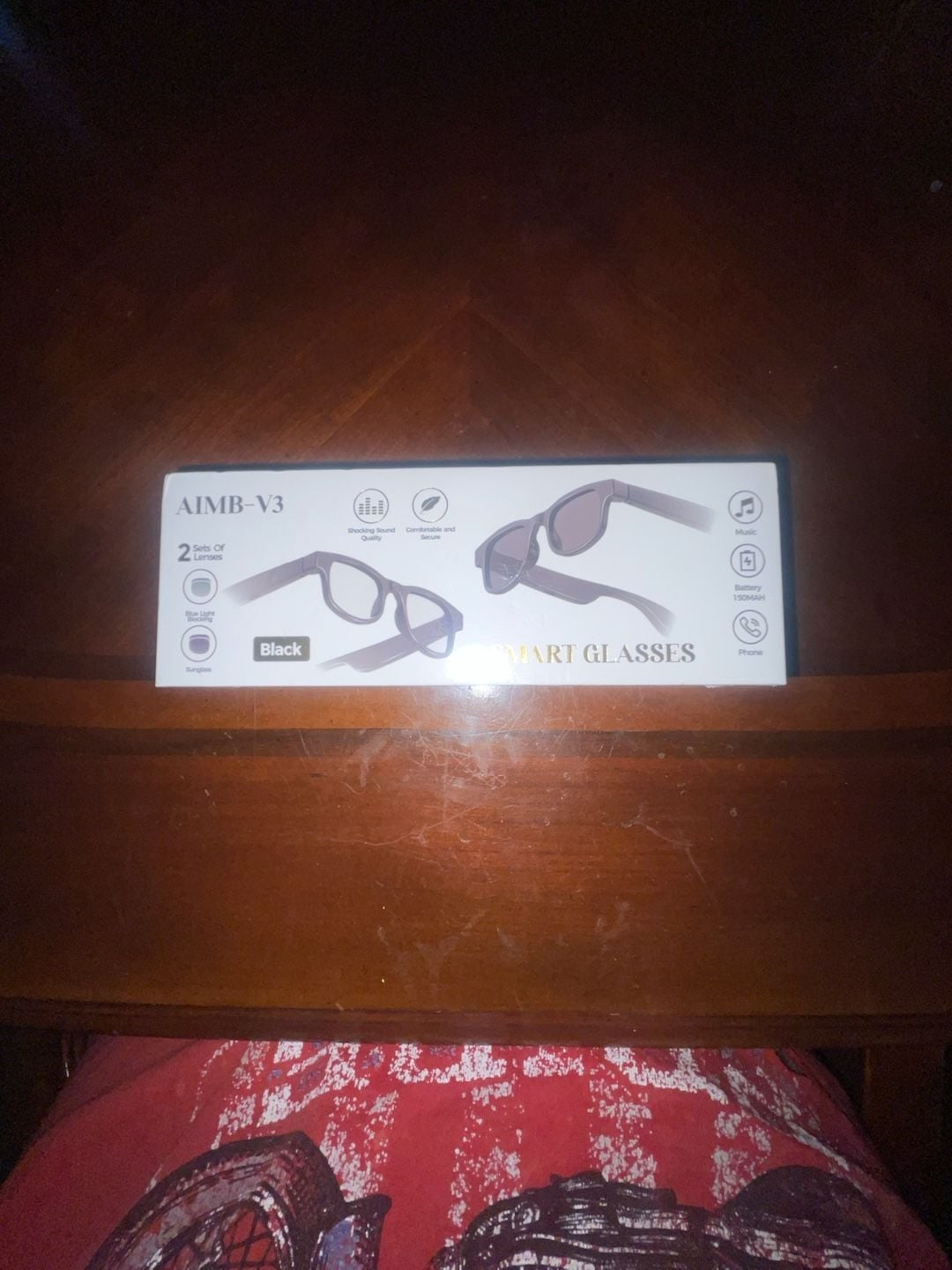 AIMB-V3 Smart Bluetooth Glasses with 2 Sets of Lenses