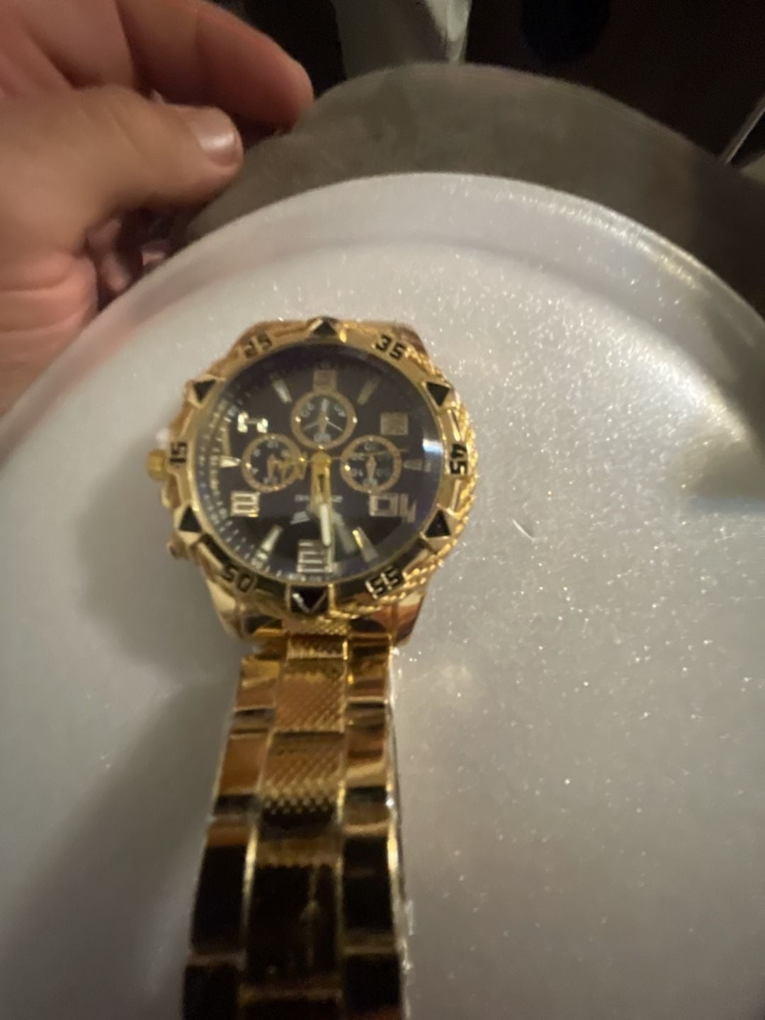 Generic Gold-Tone Stainless Steel Analog Quartz Men's Fashion Watch