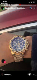 Generic Gold-Tone Stainless Steel Analog Quartz Men's Fashion Watch