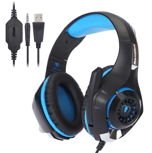 Computer Laptop Head-mounted Luminous Gaming Headset Stashed cav