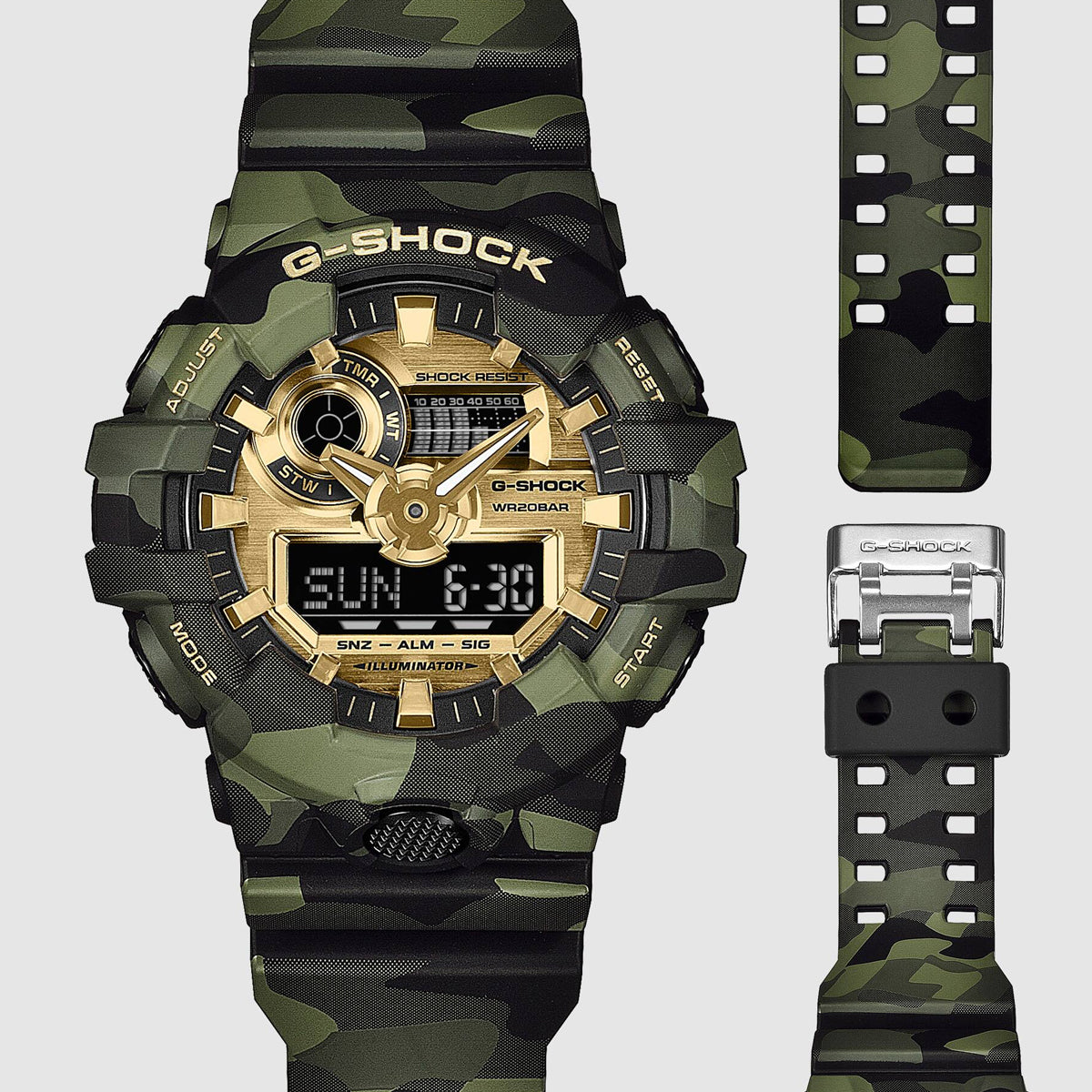 CASIO G-SHOCK Mod. BOLD - CAMO AND GOLD SERIE
