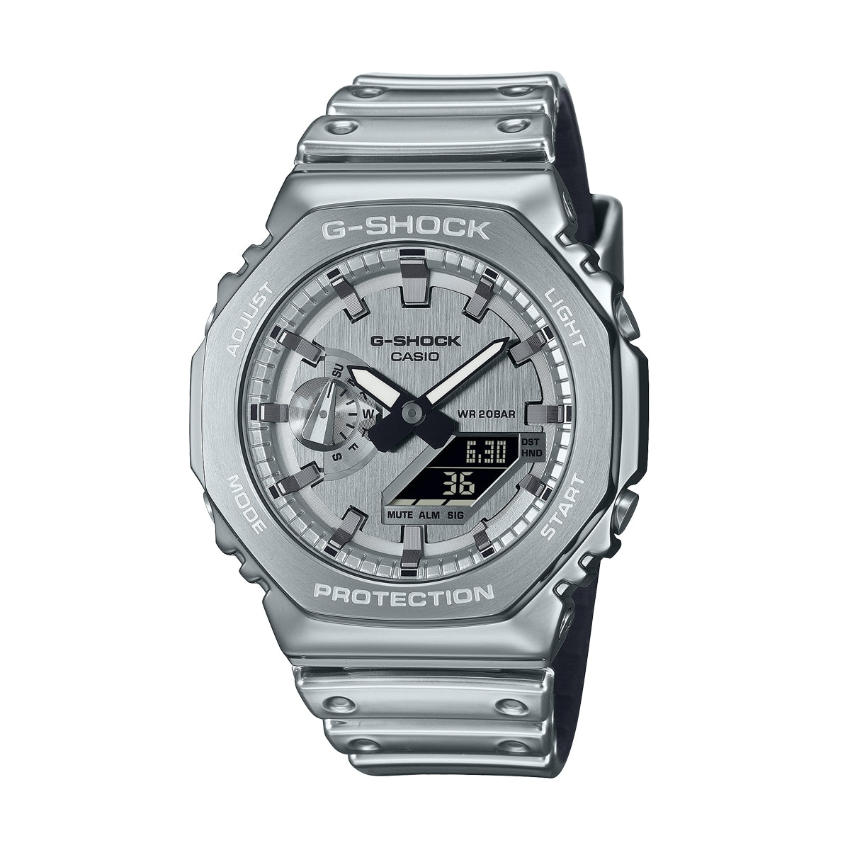 CASIO G-SHOCK Mod. OAK  - FINE METALLIC SERIES - SILVER