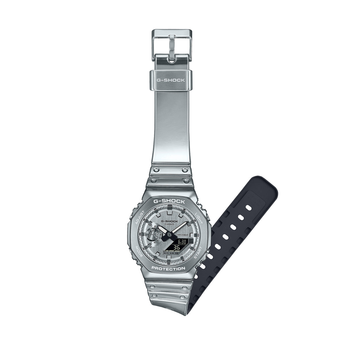 CASIO G-SHOCK Mod. OAK  - FINE METALLIC SERIES - SILVER