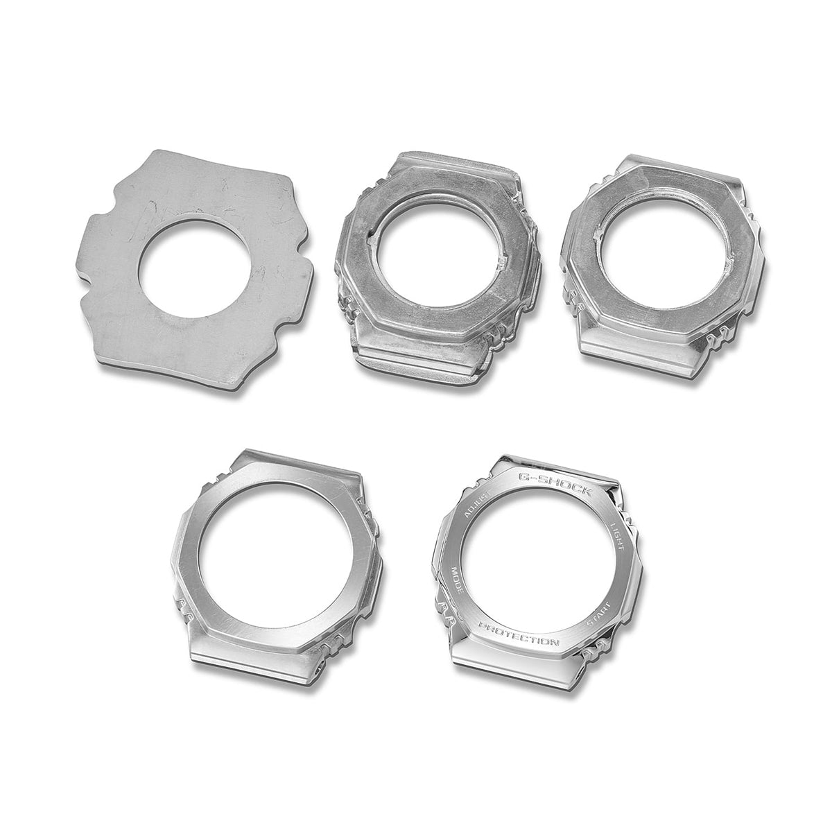 CASIO G-SHOCK Mod. OAK  - FINE METALLIC SERIES - SILVER