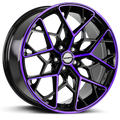 Piston Gloss Black Purple Machined