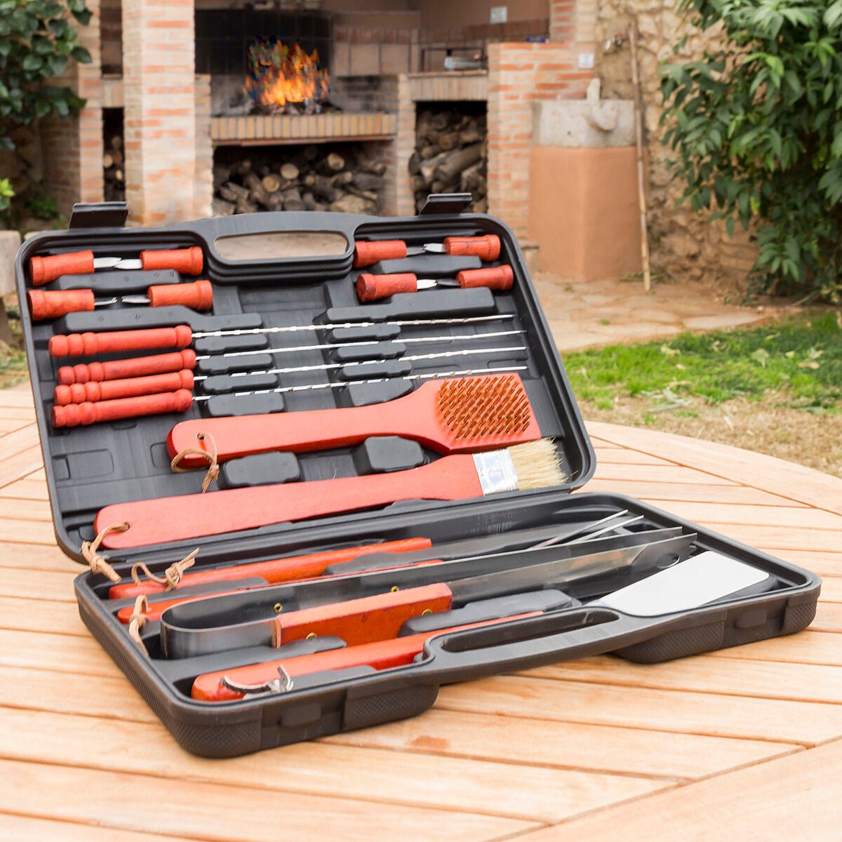 Barbecue Case Barbecase InnovaGoods 18 Pieces - Stashed cav