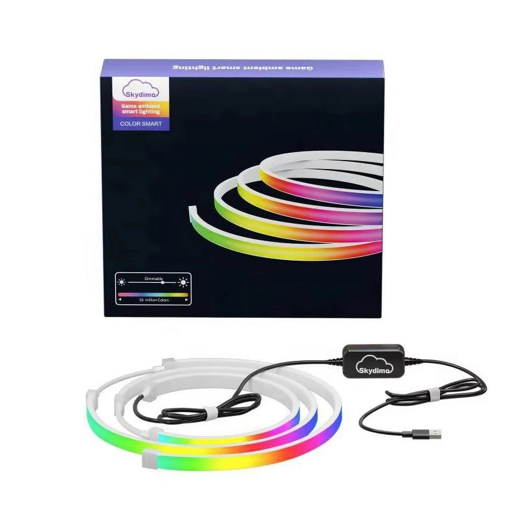 Color Music Game Sync 24" Screen Gaming Amosphere Ambient Smart TV Monitor LED Strip Backlight Light for Computer Screen (34Inch) - Stashed cav
