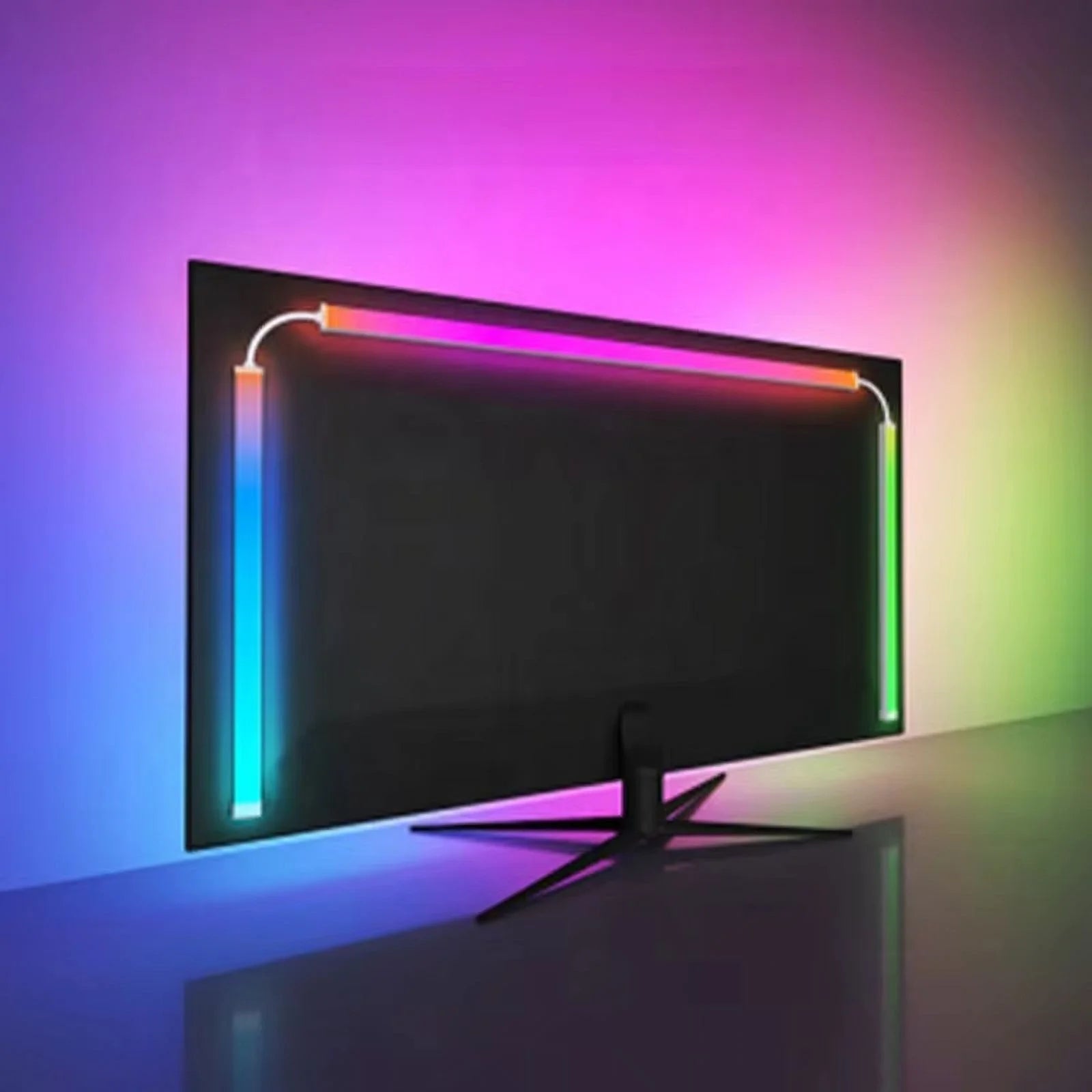 Color Music Game Sync 24" Screen Gaming Amosphere Ambient Smart TV Monitor LED Strip Backlight Light for Computer Screen (34Inch) - Stashed cav