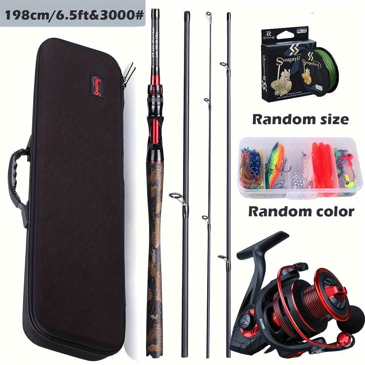 NNETM Fishing Rod Reel Combo Carbon Fiber