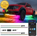 Underglow Car Lights 4Pcs RGBIC Smart LED Lights for Cars with 16 Million Colors