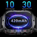 Smart Watch Fitness Bluetooth Call Waterproof (Black) - Stashed cav